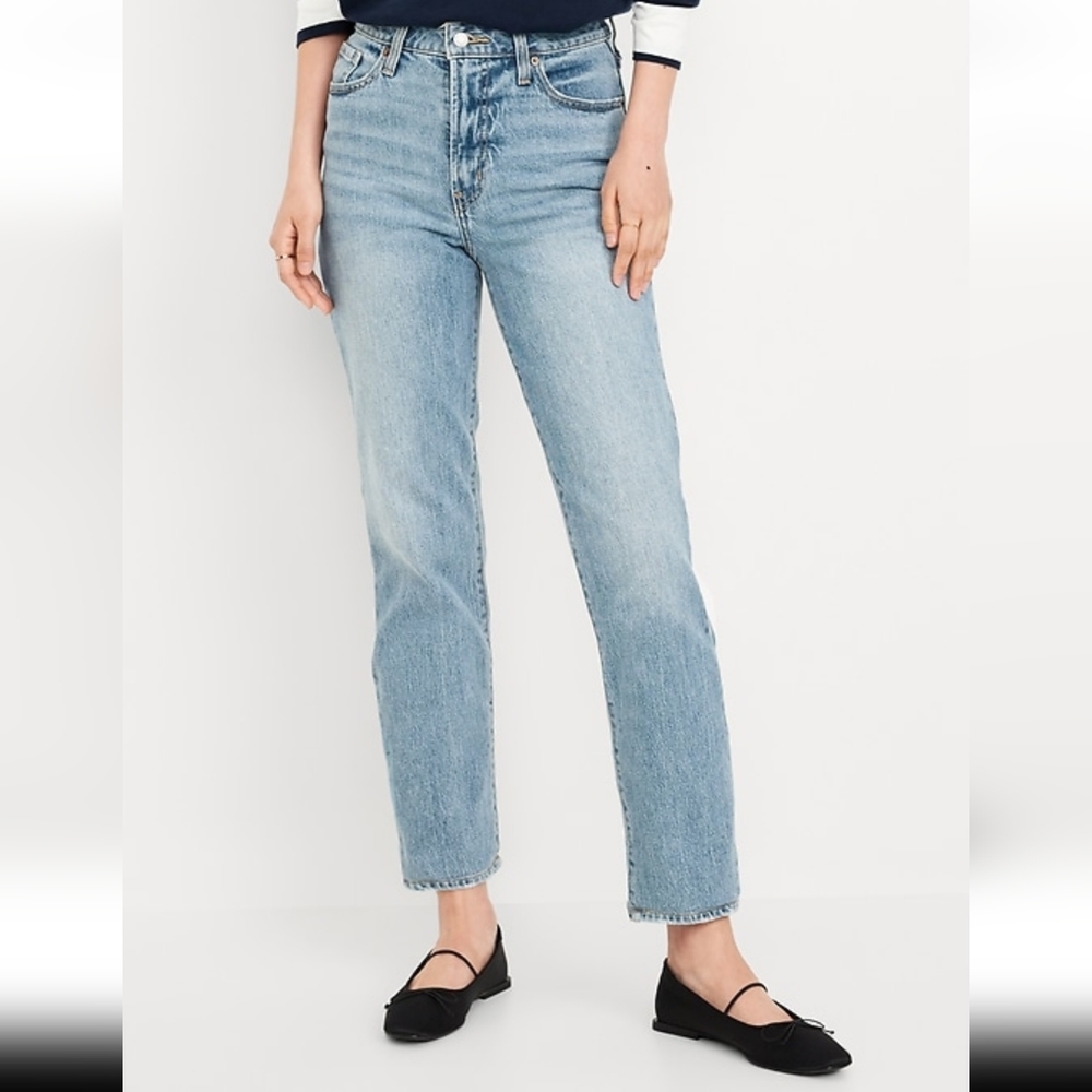 NWT Old Navy High Rise OG Straight Ankle Jeans
